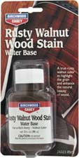 Stain,
rusty walnut,
3 oz. liquid,
by Birchwood Casey